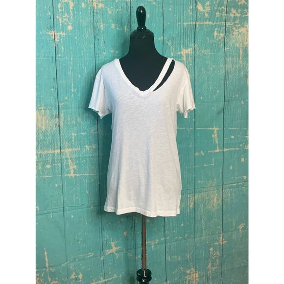 LNA white Fallon V neck short sleeves tee size XS - Picture 9 of 9